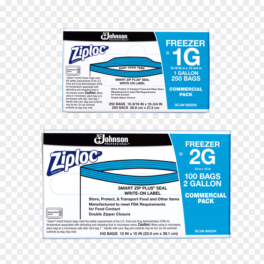 Bag Ziploc Zipper Storage Freezers S. C. Johnson & Son PNG