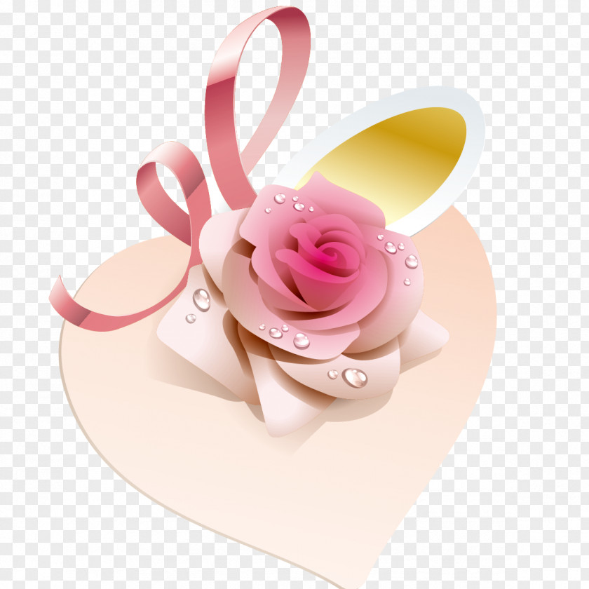 Heart Flower Rose Gift PNG