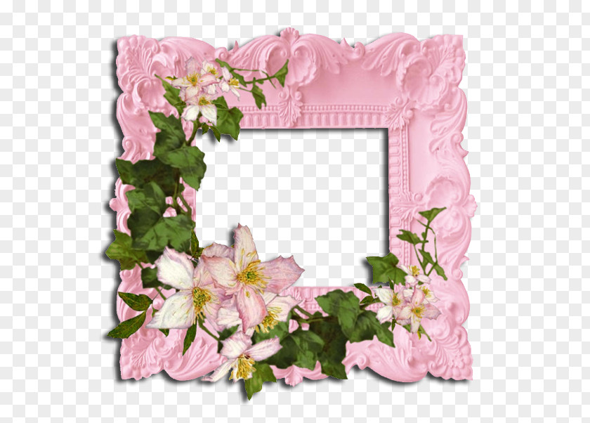 Heart Wreath Flower Frame PNG