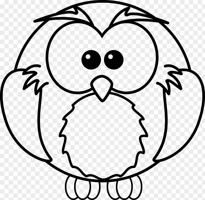 Snowy Animals Cliparts Baby Owls Coloring Book Pages For Kids Adult PNG