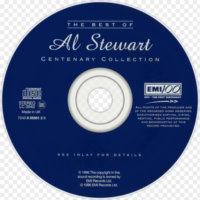 Al Stewart On The Border Centenary Collection: Best Of Compact Disc Brand PNG