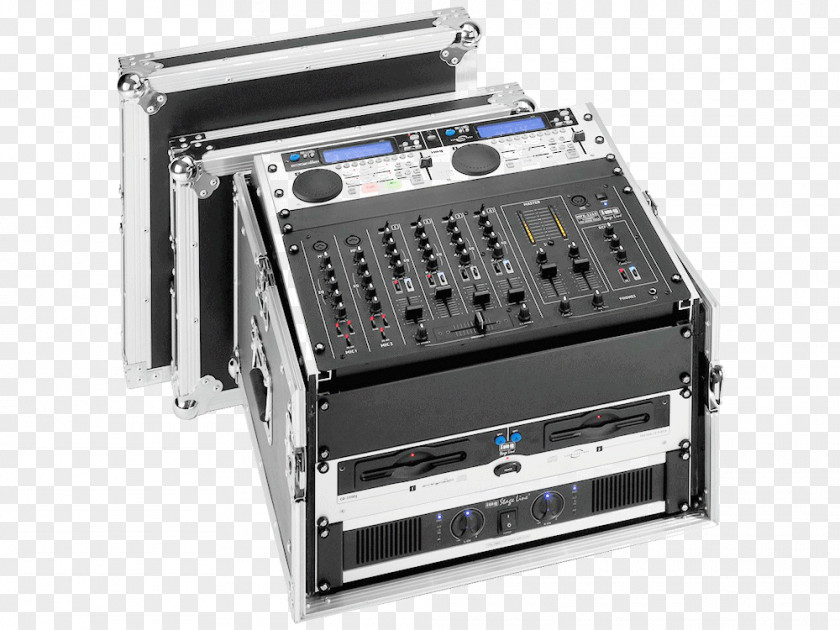 Box Road Case 19-inch Rack Audio Mixers Module PNG