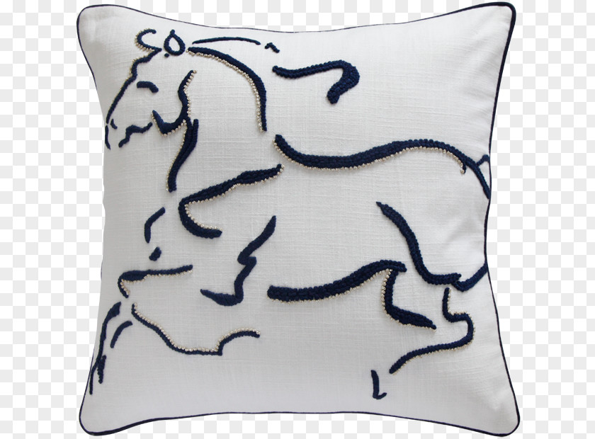 Horse Pillow Rectangle Cushion White PNG