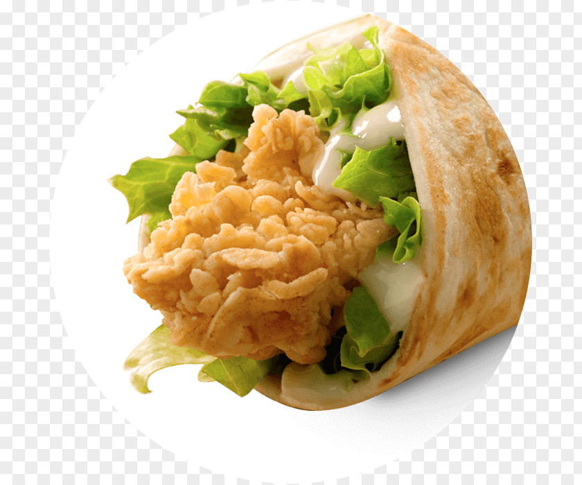 Menu Vegetarian Cuisine Church's Chicken Wrap Fast Food PNG