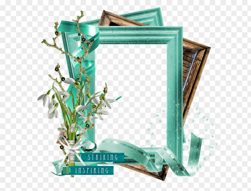 Picture Frames Turquoise Rectangle PNG