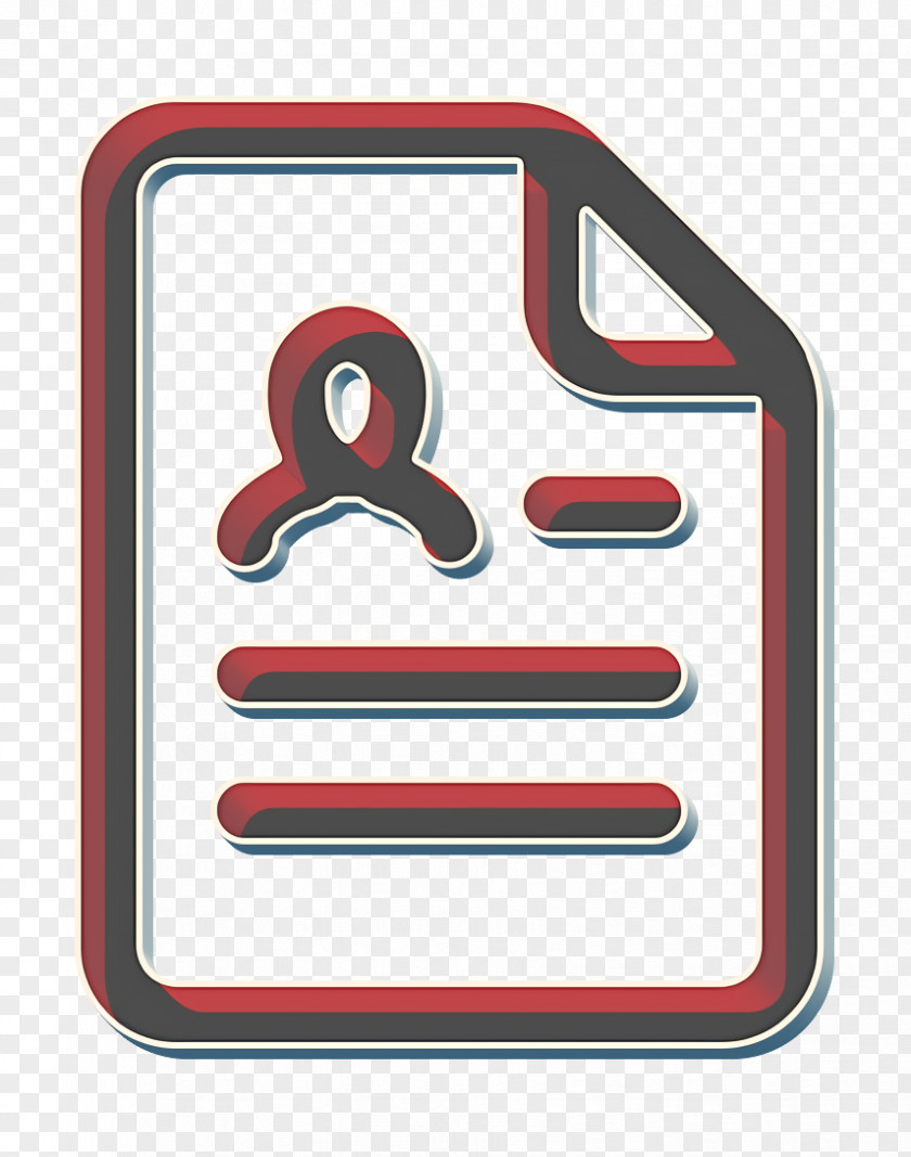 Sign Symbol Cv Icon Document Resume PNG