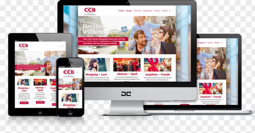 City Center Online Shopping Landing Page 1C-Bitrix PNG