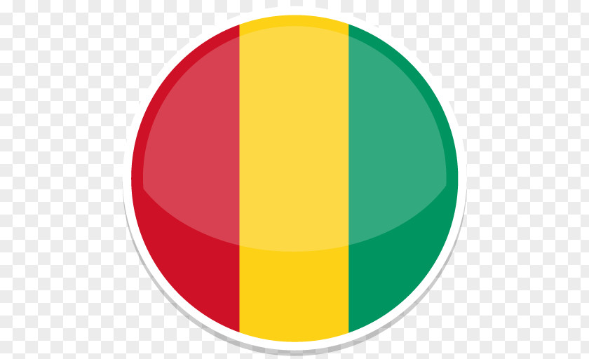 Guinea Symbol Yellow Green PNG