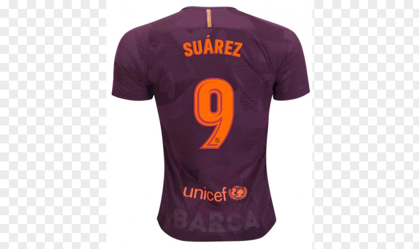 Luis Suarez Uruguay Sports Fan Jersey T-shirt SUAREZ #9 Barcelona 3rd Third 2017-2018 Men Football Soccer Uniform PNG