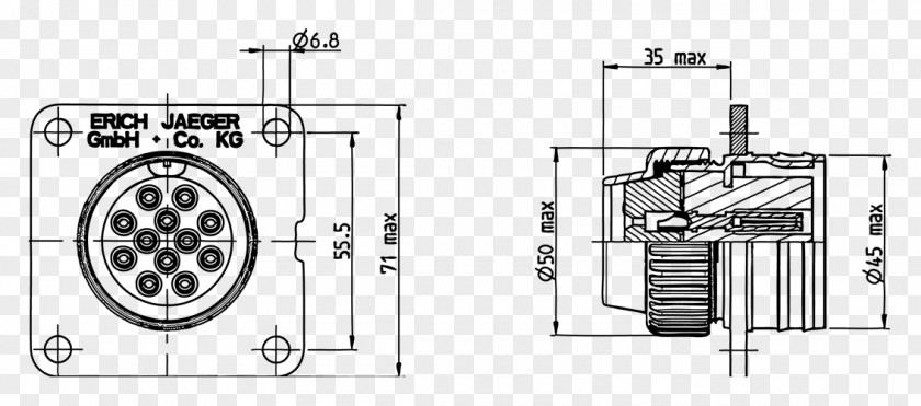 Technical Drawing Wiring Diagram Electrical Connector PNG