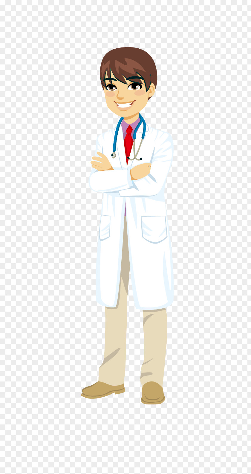 Cartoon Doctor Physician Professional Drawing Illustration PNG