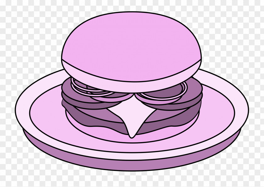 Cartoon Line Hat Pink M Geometry PNG