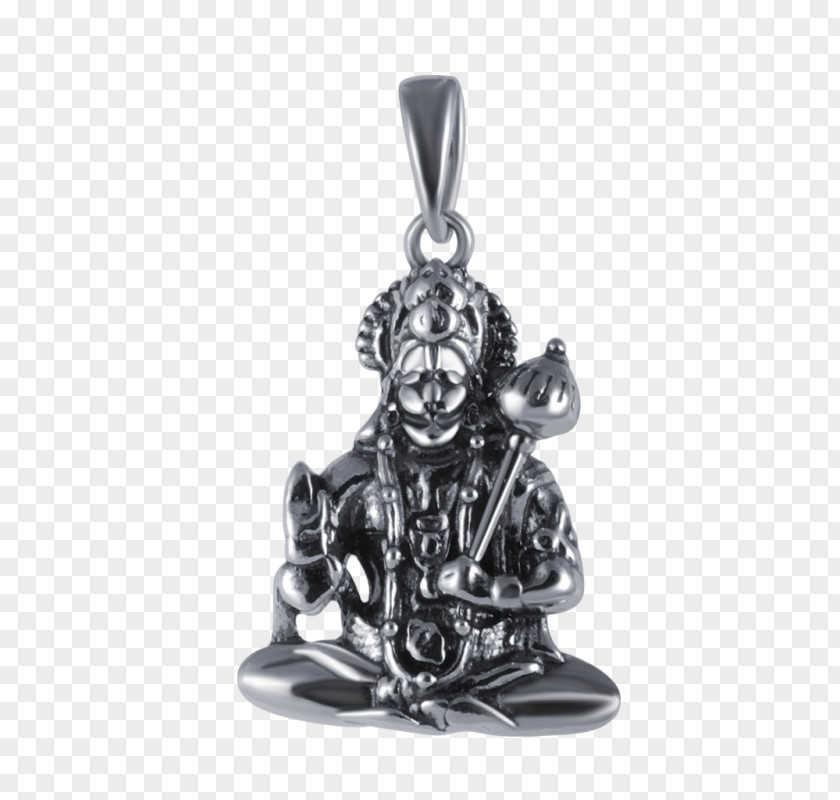 Indian Gods Locket Silver Body Jewellery Figurine PNG