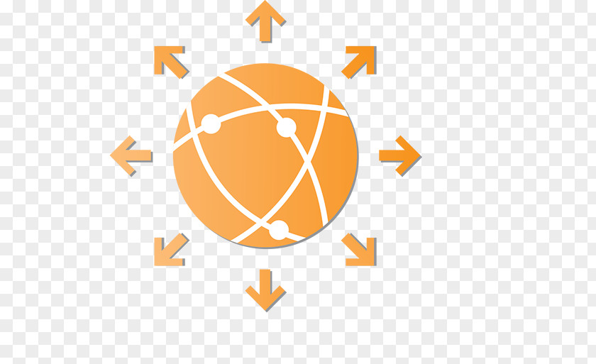 Orange Arrow Earth Data Integration Software Warehouse Diagram PNG