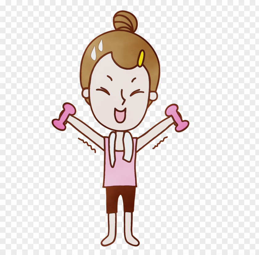 Thumb Muscle Exercise Drawing Weight Loss Cartoon Animation PNG