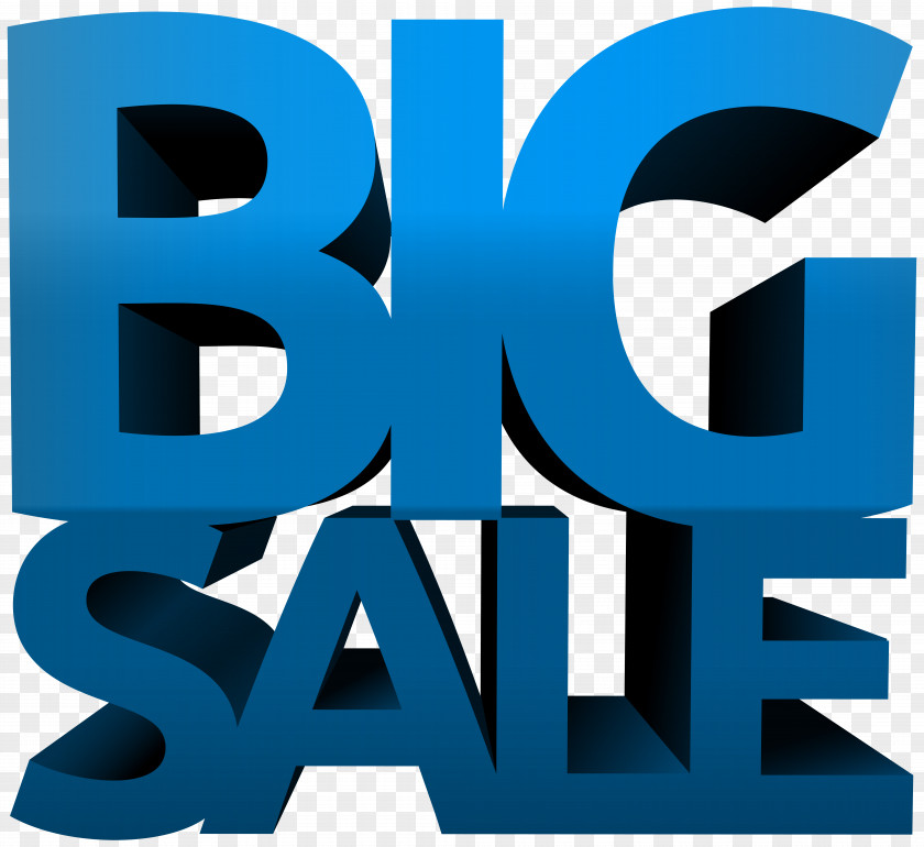 Big Sale Blue Clip Art Image PNG