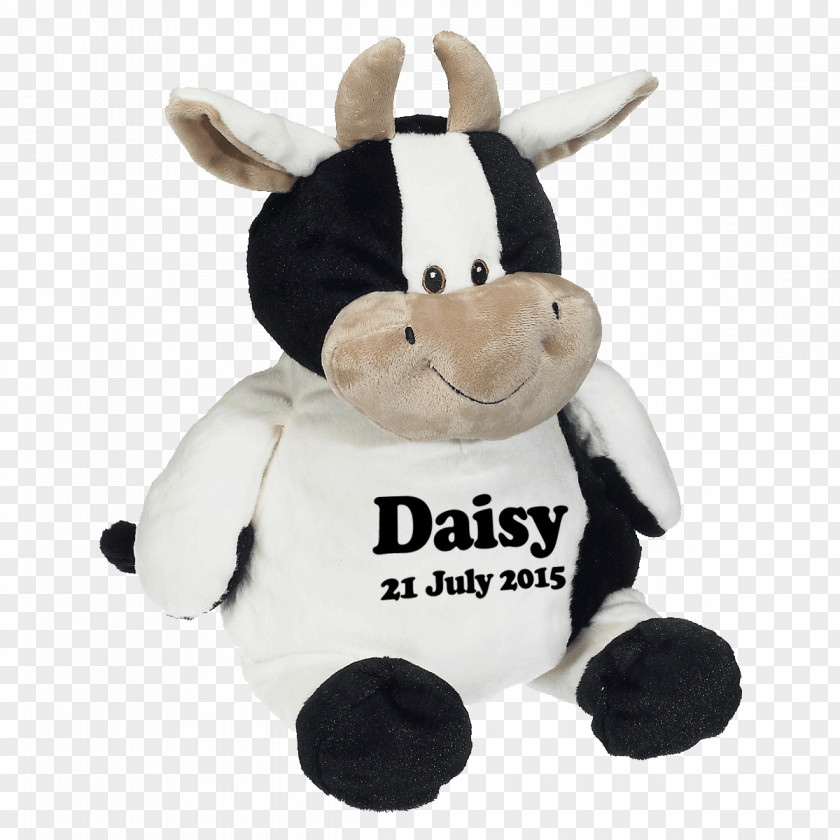 Black And White Cow Plush Embroidery Sewing Textile Stuffed Animals & Cuddly Toys Cattle PNG