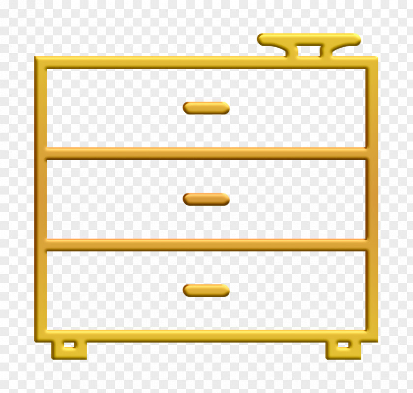 Furniture Icon Chest Of Drawers Household Set PNG