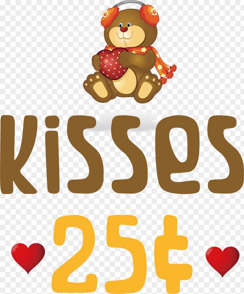 Kisses Valentines Day Quote PNG