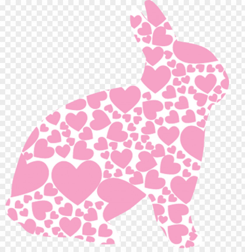 Pink Love Rabbit Decoration Animal Jam Easter Bunny Clip Art PNG