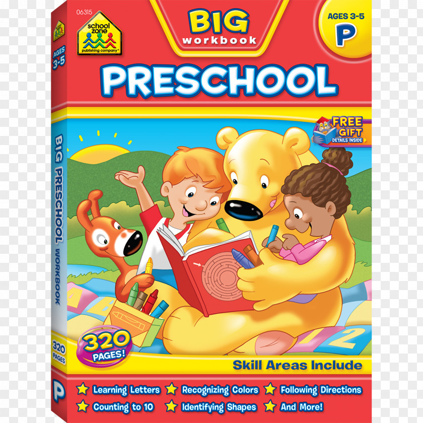 School Big Preschool Workbook Pre-school Kindergarten Zone PNG