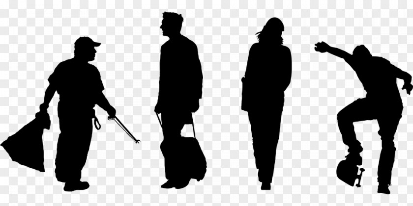 Family Travel Silhouette Drawing PNG