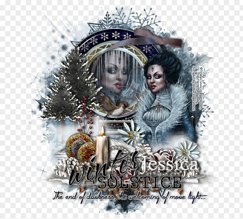 Winter Solstice Graphic Design Poster Art PNG