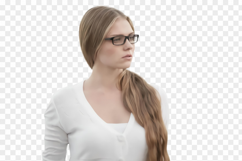 Chin Shoulder Glasses PNG