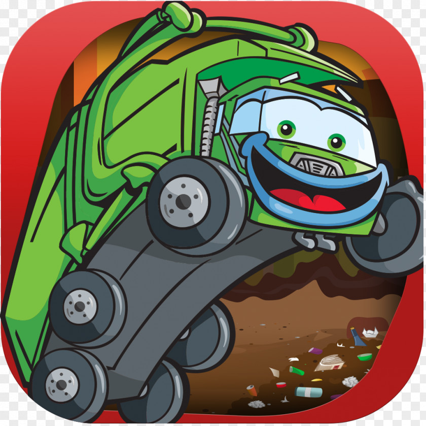 Garbage Truck Cartoon Character Fiction PNG