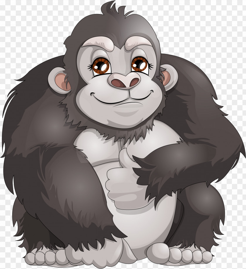 Gorilla Western Ape Chimpanzee Monkey Clip Art PNG