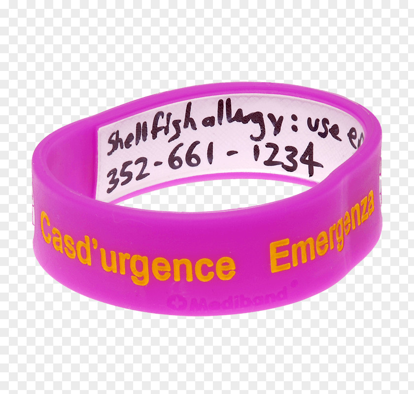 Kid Writing Wristband Pink M RTV Font PNG