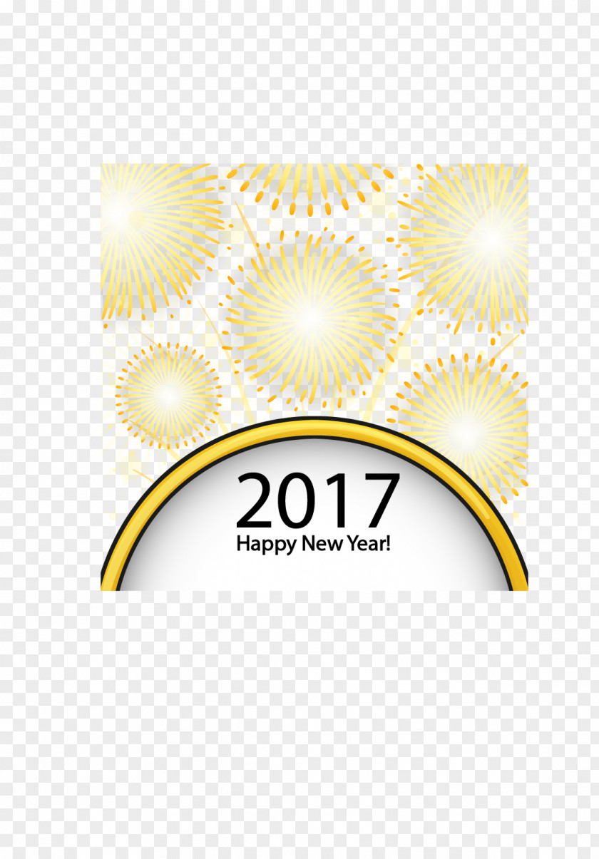 New Year Fireworks Color Poster PNG