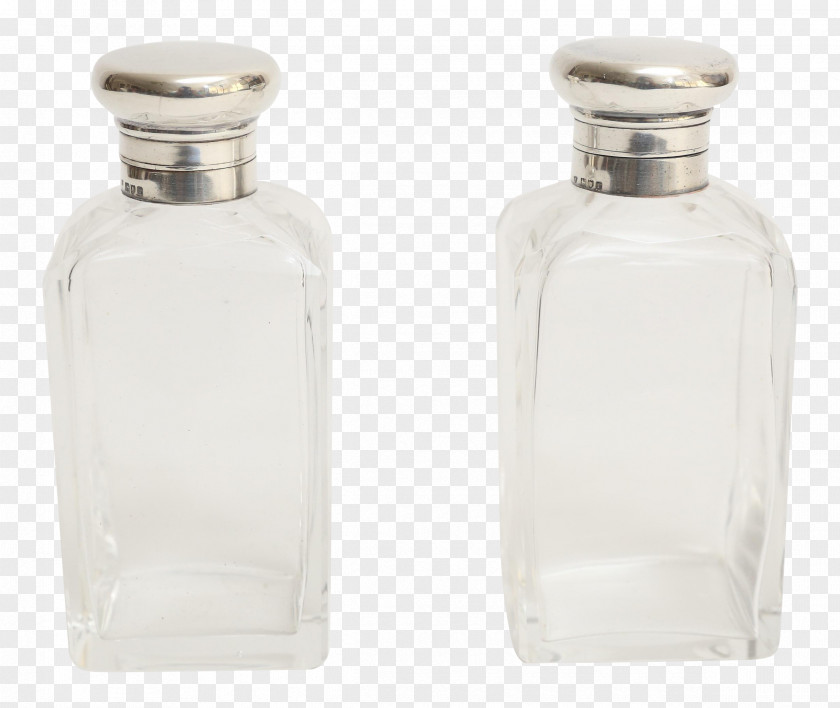 Glass Bottle Sterling Silver PNG
