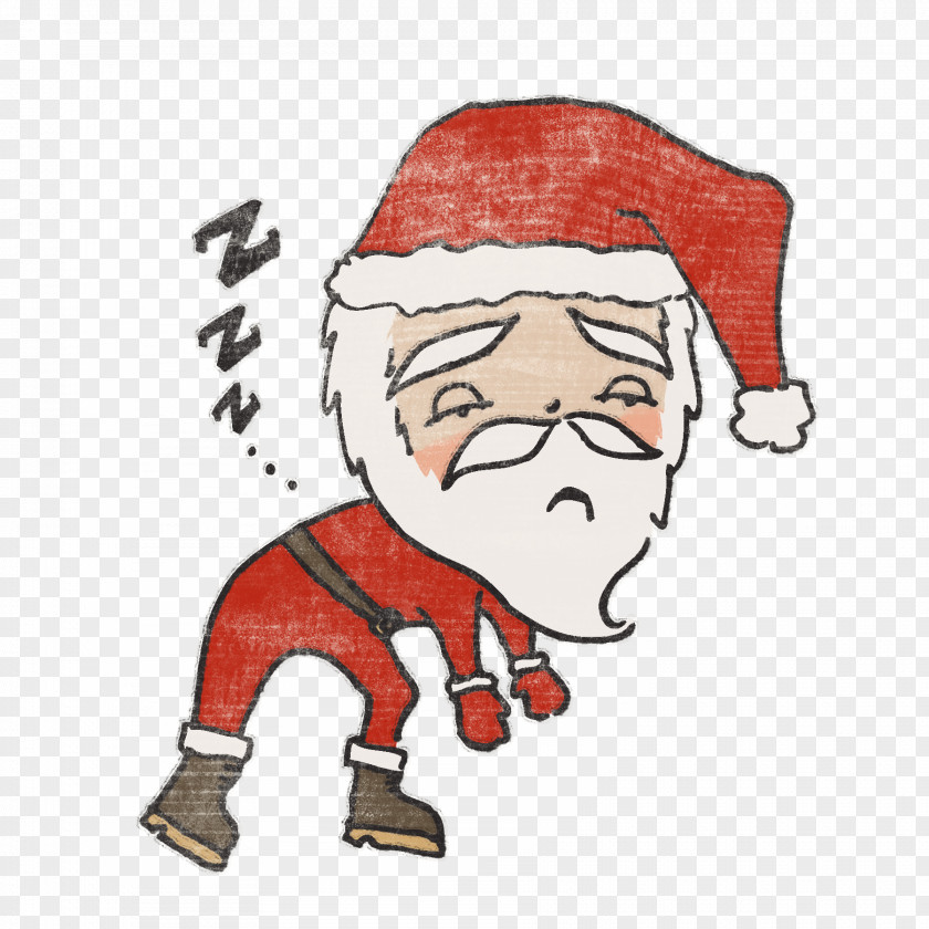 Tired Santa Cliparts Claus Reindeer Christmas Clip Art PNG