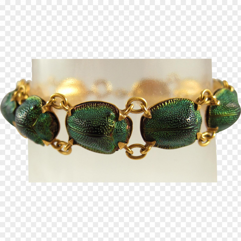 Emerald Scarab Bracelet Earring Jewellery PNG