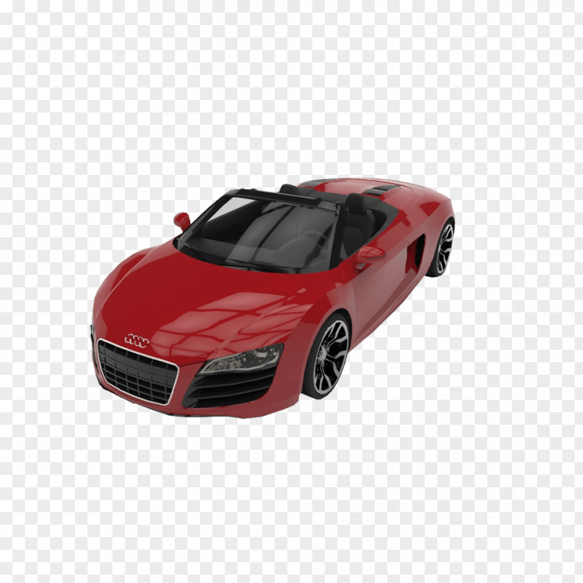 Red,Top View,car,Audi R8 2018 Audi Car Sedan PNG