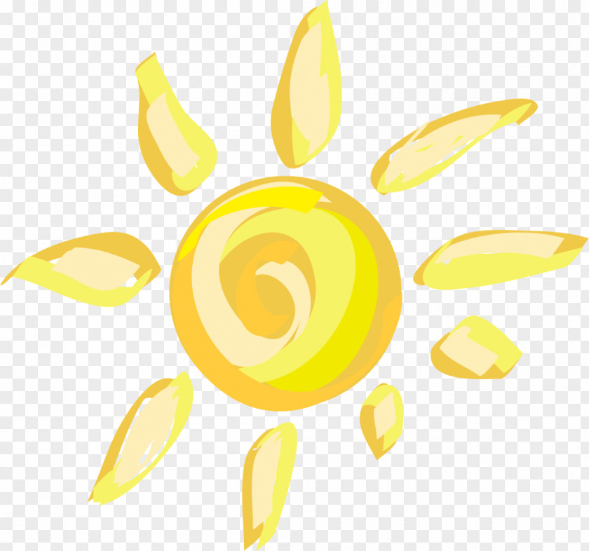 Vector Hand-painted Sun Euclidean Yellow Clip Art PNG