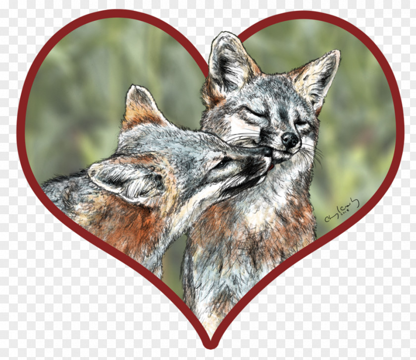 Gray Fox Red Coyote Silver PNG
