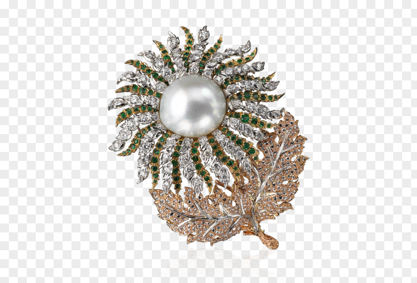 Jewellery Pearl Brooch Buccellati Diamond PNG