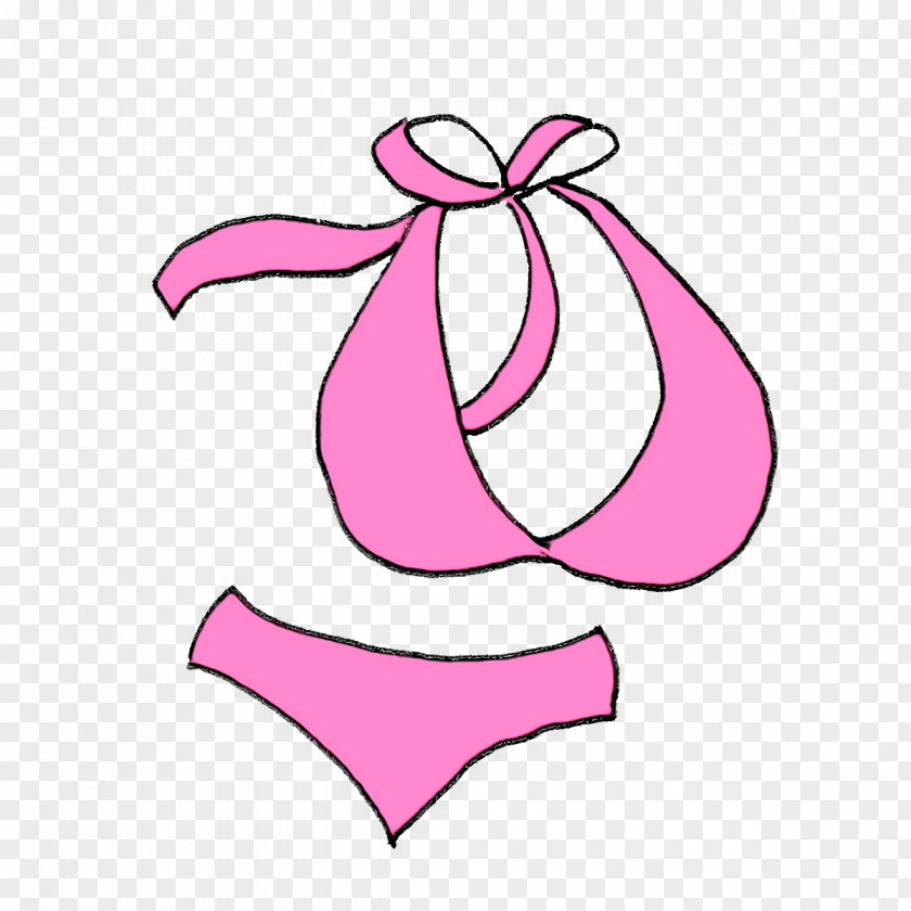Petal Pink M Swimsuit Line Area PNG