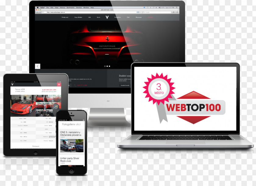 Web Design Responsive Page Digital Marketing PNG