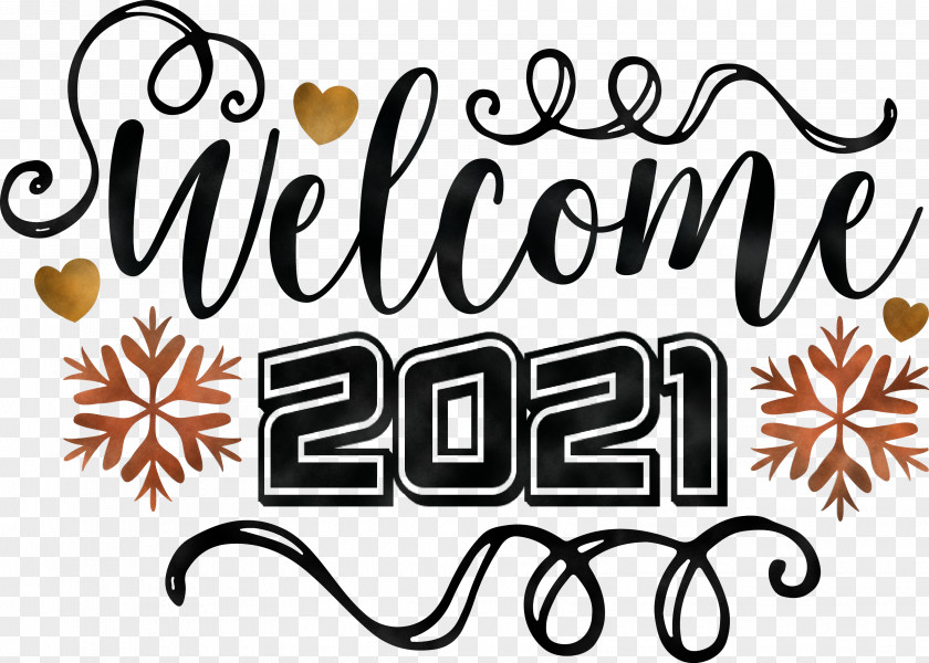 Welcome 2021 Year New PNG