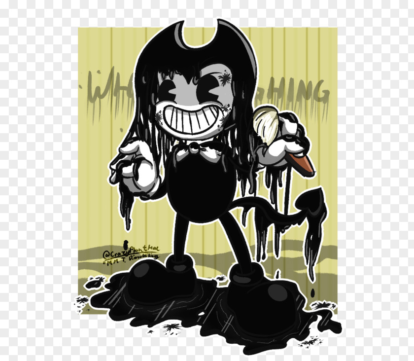 Who's Laughing Now Bendy And The Ink Machine Drawing DeviantArt Fan Art PNG