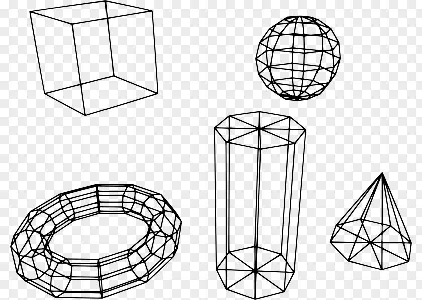 Mesh Vector Wire-frame Model Polygon 3D Computer Graphics Three-dimensional Space PNG