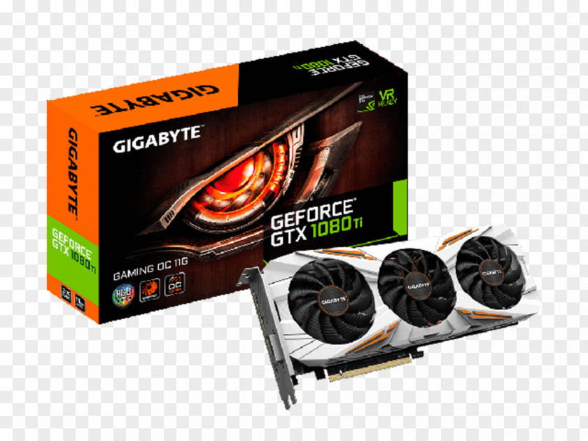 Nvidia Graphics Cards & Video Adapters NVIDIA GeForce GTX 1080 Ti SC2 GAMING Gigabyte Technology EVGA Corporation PNG