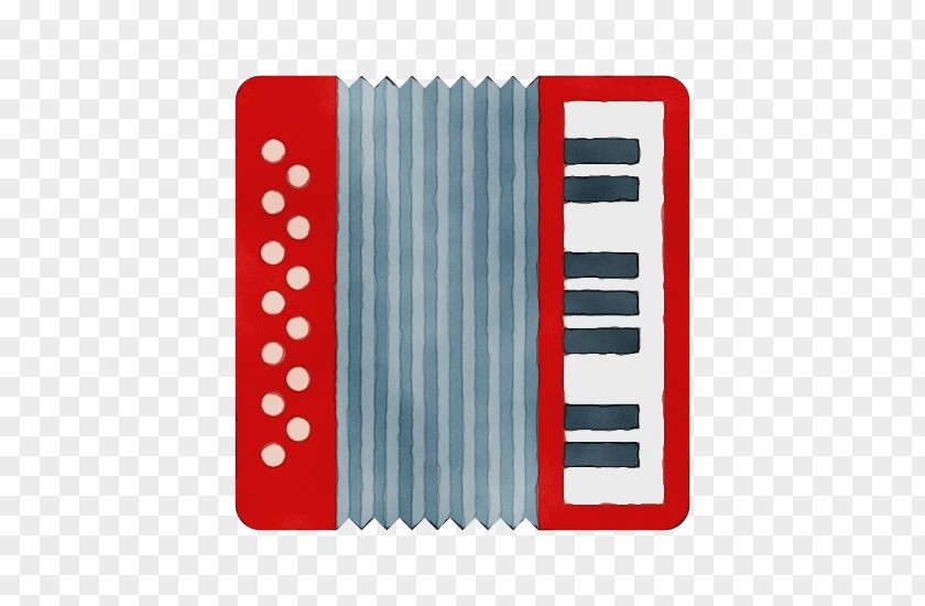 Accordion Red Musical Instrument Folk Technology PNG