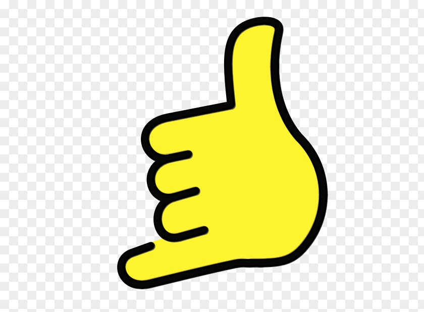 Finger Thumb Yellow Hand Thumbs Signal PNG