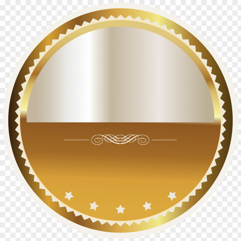 Gold And White Seal Badge Clipart Picture Clip Art PNG