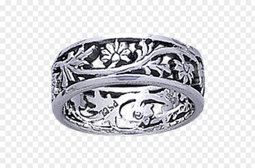 Ring Silver Body Jewellery Filigree PNG
