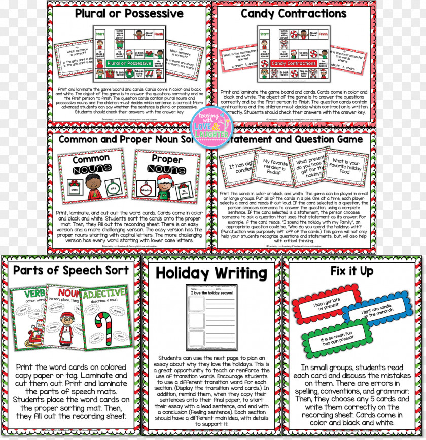 3rd Grade Christmas Writing Ideas Teacher Product Laughter Blog Font PNG